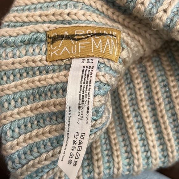NWOT Anthropologie Caroline Kaufman Ribbed Icicle Beanie - Picture 3 of 3